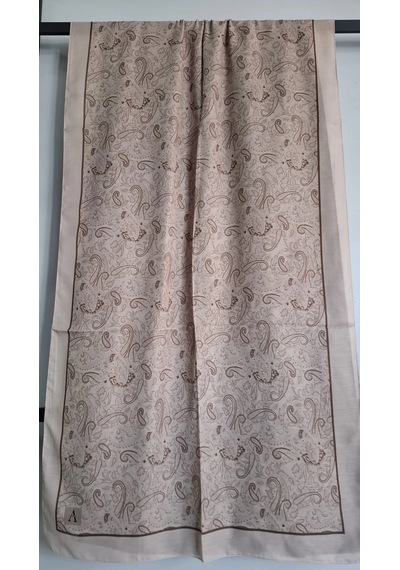 Modakaşmir Aminenesil Paisley Etnik Desen Soft Pamuk Şal BEj