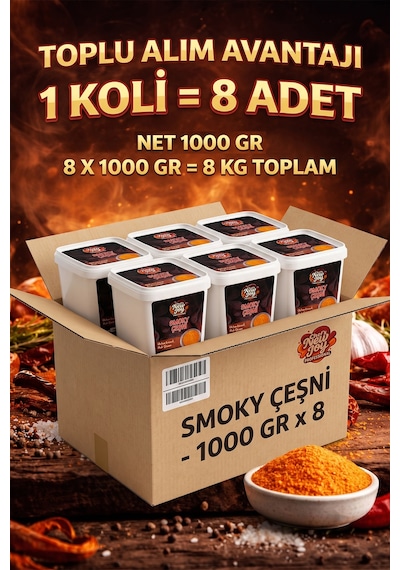 Smoky Çeşni 1000 G X 8 Adet - 1 Koli Koli Bazlı Avantaj Paketi