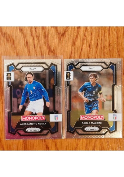 Prizm Monopoly Paolo Maldini & Alessandro Nesta Oyun Kartı Silver Versiyon