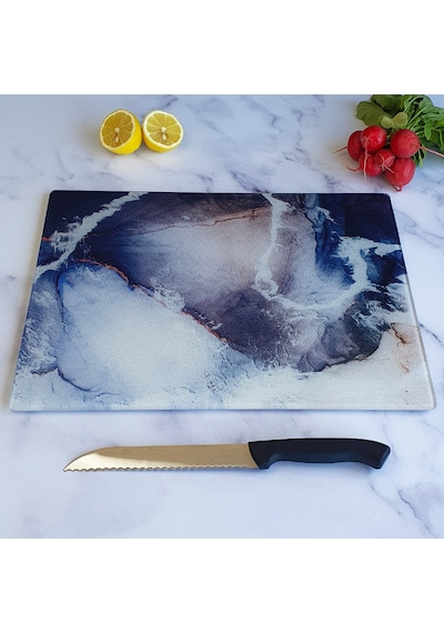 Cam Kesme Tahtası Buzlu Cam - Ocean 30cm X 40cm Cam Kesme Tah
