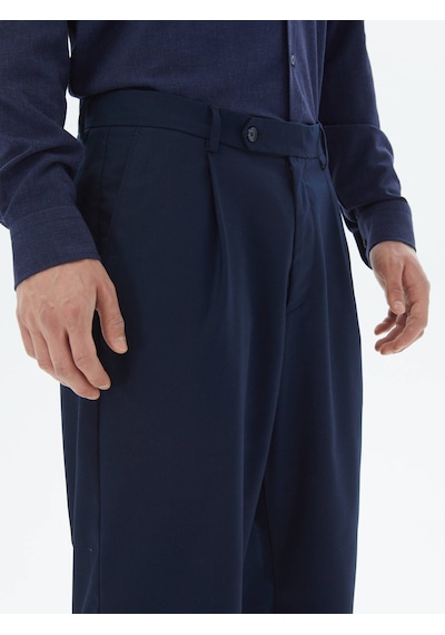 Kip Lacivert Dokuma Casual Pantolon 400053 Lacivert