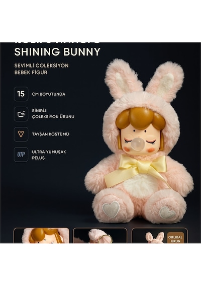 Rolife Nanci S Shining Bunny Blind Box Koleksiyon Figürü Açık Pembe