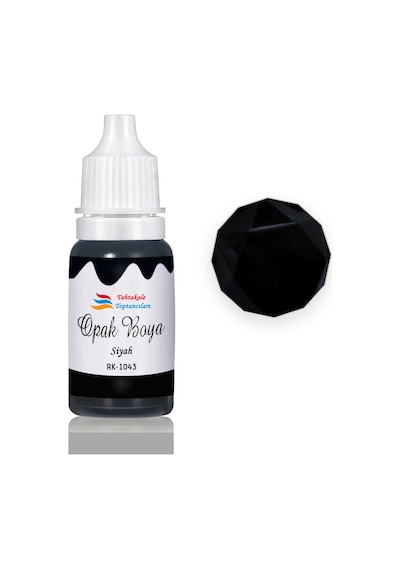 Epoksi Reçine Opak Boya Pigment Opak Epoksi Boyası 20 Ml Siyah - 1043