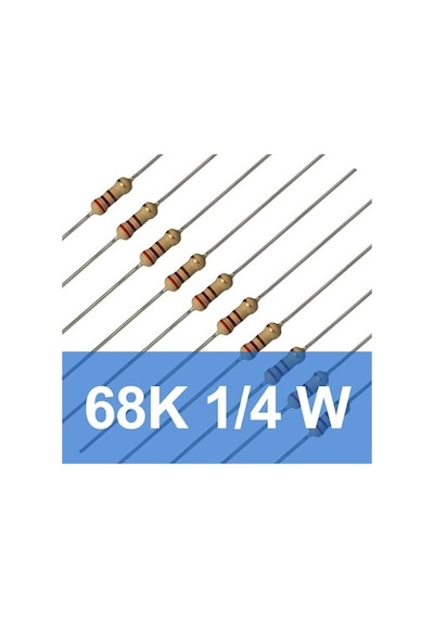 68K 1/4W Direnç (10 Adet)