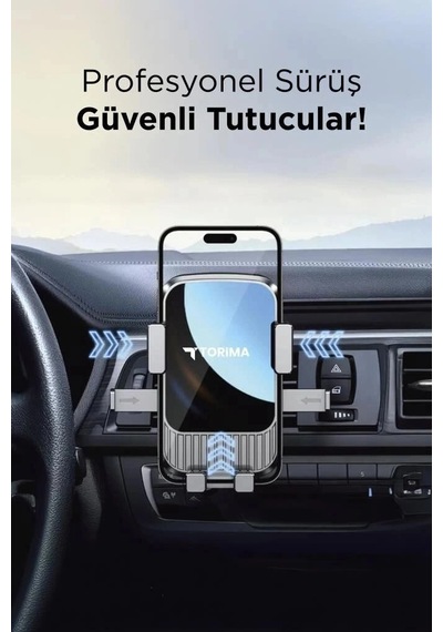 Delux Serisi Torima Telefon Tutucu Jx053 Siyah Kokpit Yol Modern