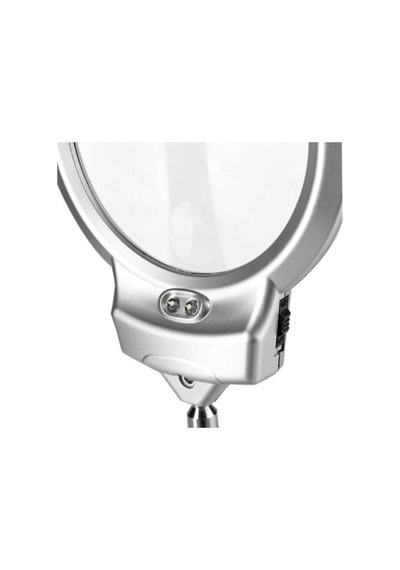 Masa Üstü Işıklı Büyüteç, Çalışma Lambası, Tamirci Büyüteci, 130mm Mercek