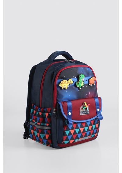 Ççs Kids Premium Okul Çanta Seti 3'lü İlkokul Ortaokul Sırt Çantası Termal Beslenme Çantası Kalemlik Lacivert 51980