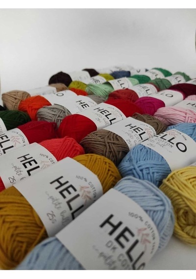 Tr %100 Doğal Pamuk Punch Ve Amigurumi Iplik 25 Gram 30 Renk Oeko-tex Sertifikalı