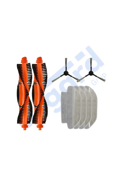 Viomi Mop Pro, 3c ,3c Plus Uyumlu 2 Ana Fırça 2 Yan Fırça 4 Mop Pkt-iasgf0000443