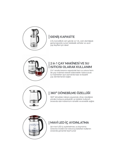 Sinbo STM-5990 2 Si 1 Arada 2 L Çay Makinesi Ve Kettle