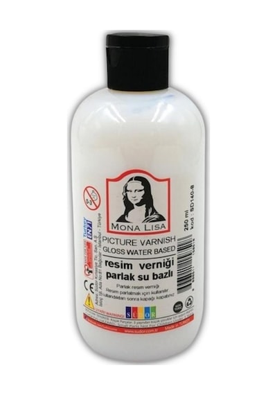 Resim Verniği 250 ml Su Bazlı 1 adet Resim Parlatıcı Vernik 250 m