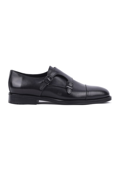 Shoetyle - Hakiki Deri Siyah Renk Günlük Erkek Ayakkabı 250-2379 -1537