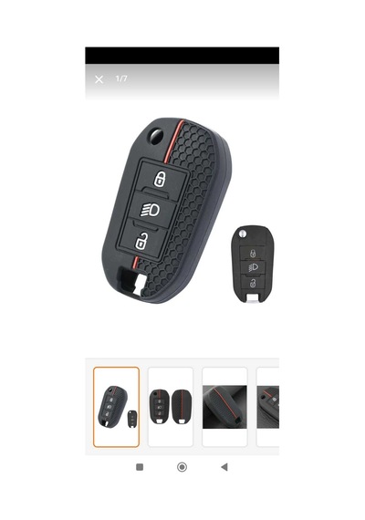 Gma Keys Peugeot 301 308 208 508 2008 3008 Citroen C3 C4 Opel Combo Farlı Petek Desenli Anahtar Kılıfı
