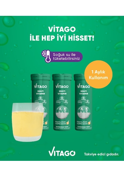 Vitago Multivitamin 3 x 10 Efersan Tablet