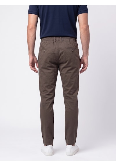 Kahverengi Belden Bağlamalı Dynamic Fit Erkek Jogger Pantolon Kahve