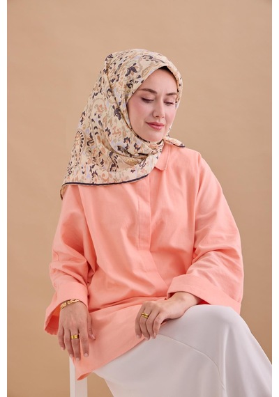 Silk Home Twill İpek Eşarp 11478-24 Fildişi, Soluk Siyah, Vizon, Bebe Mavi, Çağla