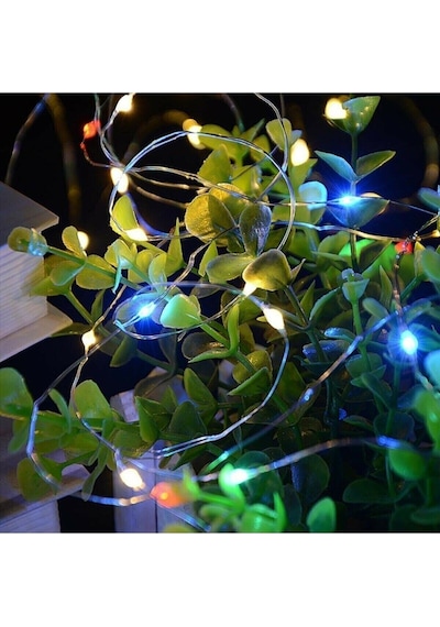 Mantar Tıpalı Peri Led 2 Mt Şişe Led Piller - Renkli