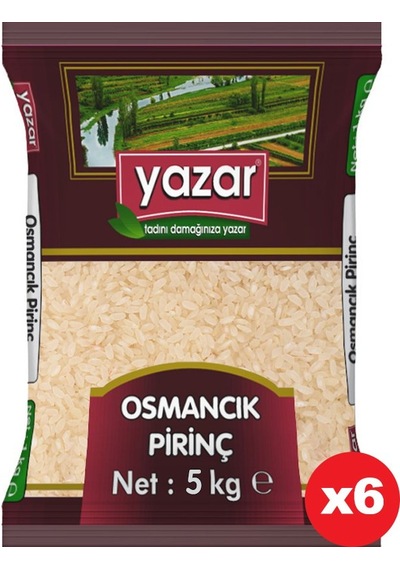 Yazar Osmancık Yerli Pirinç 6 x 5 KG