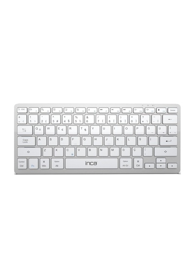 Ibk-565st Bluetooth 5.0 Rechargeable Smart Silver Keyboard, 150 Saat Kullanım Süresi, Telefon, Tablet,pc, Tv, Bt Cihazlarla Uyumlu, Taşınabilir, 10m Kullanım Mesafesi