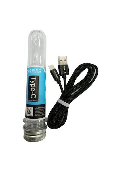 Orıco Usb To Type-c 3a Örgülü Data Ve Şarj Kablosu 1 Metre Siyah