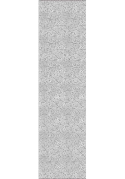 Gri Kaymaz Modern Kesme Rulo Özel Ölçülü Yolluk Ar1201n11