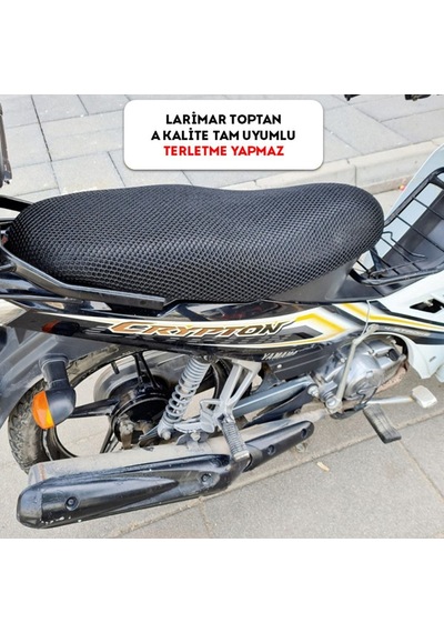 Yamaha Crypton Sele Koltuk Kılıfı / 3d Çift Kat File Terletme Yapmaz - Alttan Cırtlı Kolay Montaj