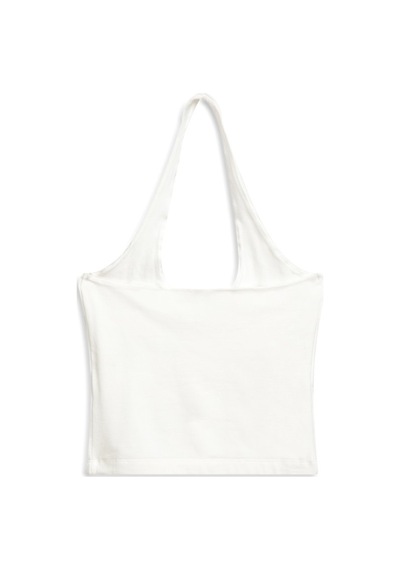 LTB Halter Yaka Crop Beyaz Atlet