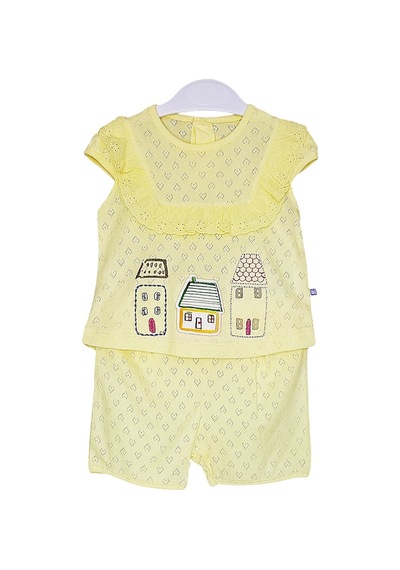 S-Mall Bibaby Summer Days Bebek Takımı - 2 Li - Sarı (491003296) Sarı