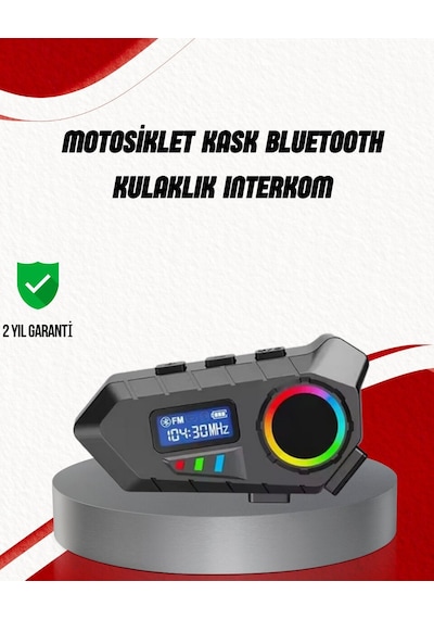 Suya Dayanıklı Bluetooth İnterkom 5.4 Hoparlör 500mah Batarya Ve Fm Radyo Özellikli 81151922