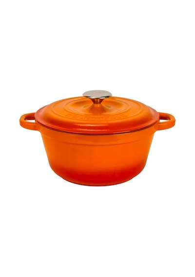Lava Döküm Yuvarlak Tencere Döküm Demir Kapak New Heritage Serisi Çap(Ø)24cm.