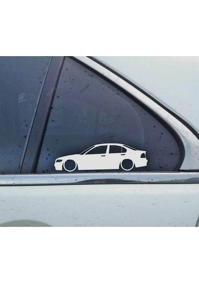 17cm E46 3 Serisi Kelebek Cam Oto Sticker 2 Adet