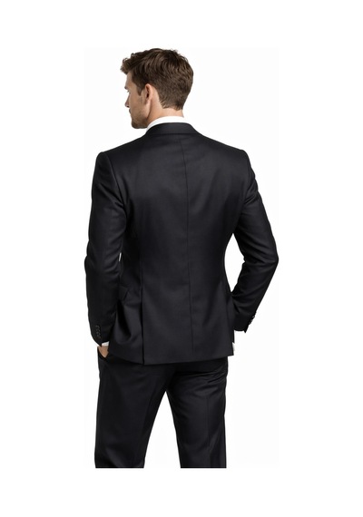 Suitmen Erkek Silim Fit Yelekli Çift Yırtmaçlı Takım Elbise Bgl-st05327 Siyah