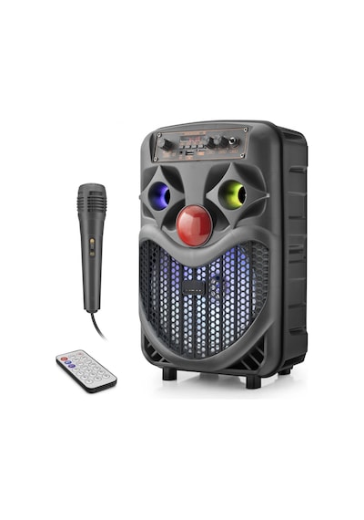 Taşınabilir Karaoke Hoparlör 8 İnç 10w Bluetooth Siyah