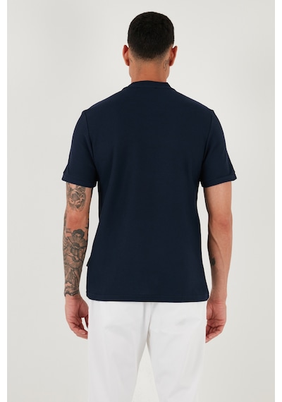 Buratti Pamuklu Regular Fit Yarım Fermuarlı Erkek T Shirt 5902653 Lacivert