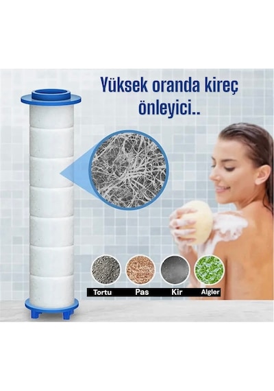 10 Adet Duş Başlığı Filtresi Kireç Önleyici Filtre
