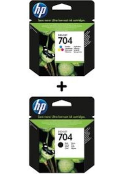 Hp 704 Kartuş Seti Renkli Siyah