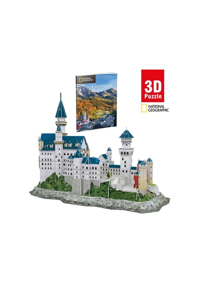 National Geographic 121 Parça 3d Puzzle Neuschwanstein Kalesi.