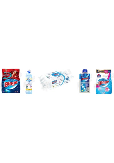 Bingo Renkliler 4kg + Oksijen 750 Ml + Yüzey Tem. Havlusu 96'lı + Bulaşık 250 Ml +renkliler Toz 8 Kg 5'li Set Diğer