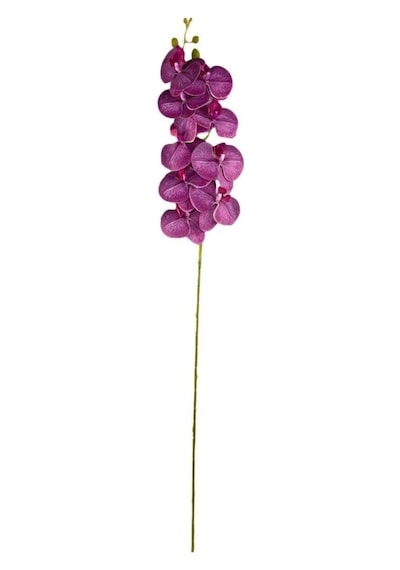 Nettenevime Yapay Çiçek Fuşya Damarlı Islak Orkide Uzun Dal 90 Cm Orkide Diğer