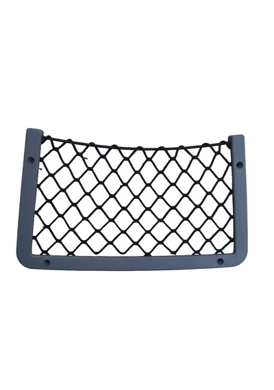 2 Adet Gri Fileli Ceplik. Tekne Ve Karavan File Ceplik. 14x30cm