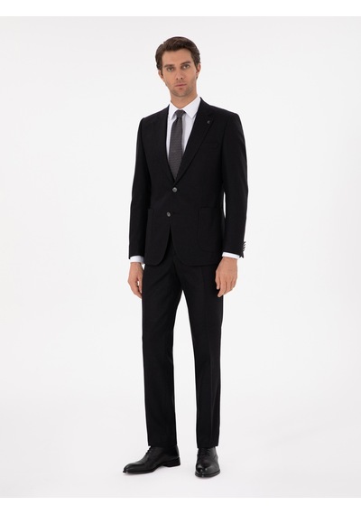 Cacharel Siyah Slim Fit Takım Elbise