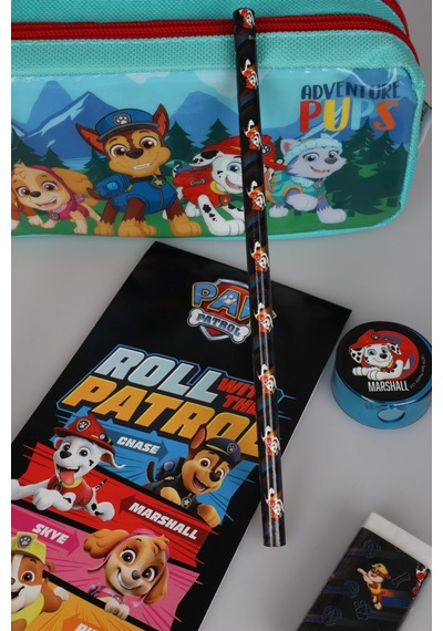 X Dekomus Lisanslı Paw Patrol Kalem Çantası Ve 6'lı Kırtasiye Seti Not Defteri,2 Adet Kurşun Kalem,cetvel,silgi,kalemtraş Diğer