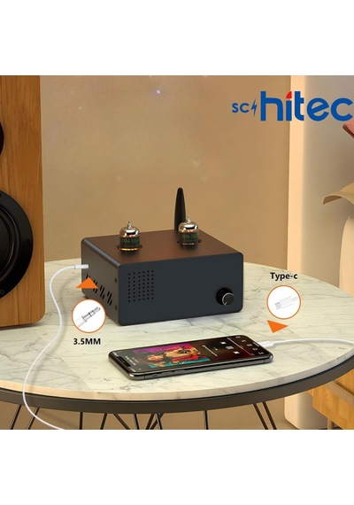 Schitec Type-c To 3.5mm Aux Ses Kablosu Dönüştürücü Beyaz Ax806