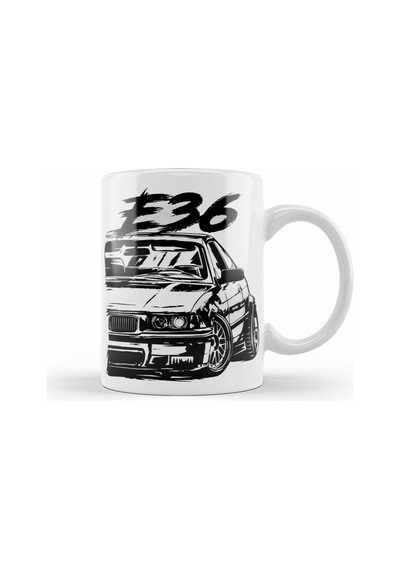 E36 Dirty Style Kupa Bardak Porselen Karışık
