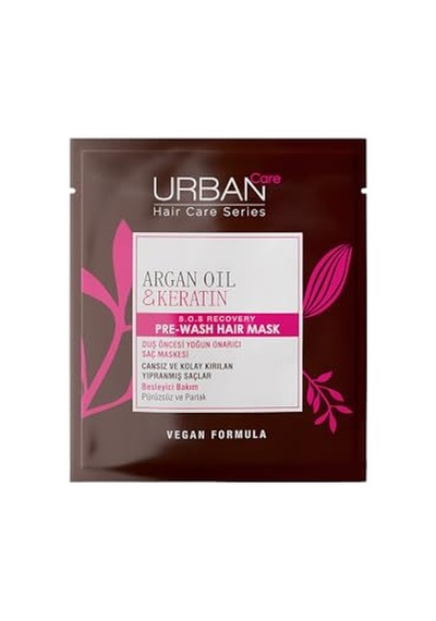 Urban Care Argan Yağı & Keratin Kolay Kırılan Saçlara Özel Duş Öncesi Saç Bakım Maskesi 50 Ml- Vegan