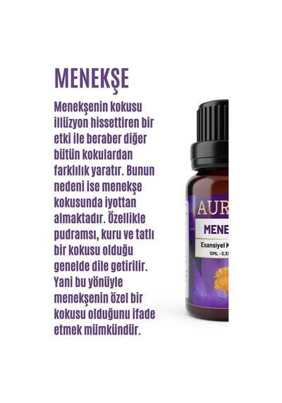 AURAN Menekşe Esansiyel Uçucu Koku Yağı Buhurdanlık Yağı 10ml