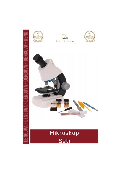 Mikroskop 1200x Büyütme Profesyonel Bilimsel Eğitim Taşınabilir Led Aydınlatma Stem Mikroskop Seti