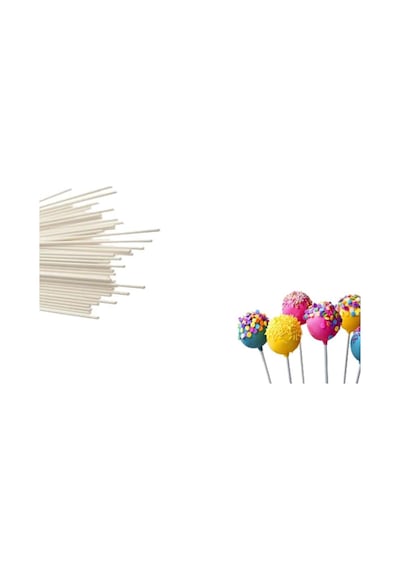 Cesil Cakepops - Lolipop Çubuğu 24lü Beyaz