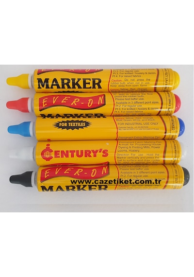 Ever-on Marker Sarı Tekstil İşaretleme Kalemi
