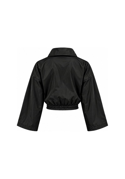 Laluvia Siyah Bomber Saten Ceket - 2y9663 - 51229
